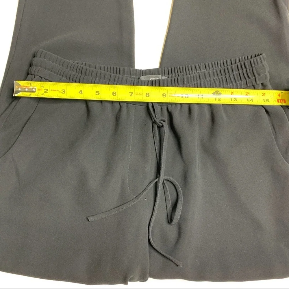 J. Crew sz 8 black Drapey drawstring crop Pants
